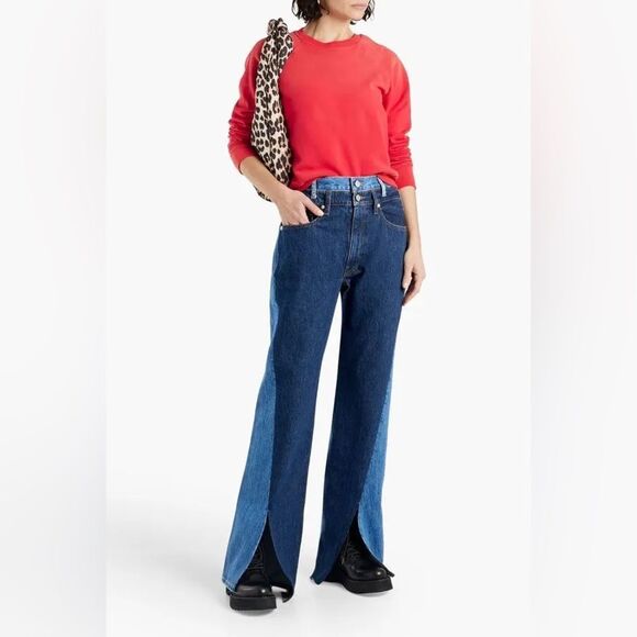 FRAME $673 LE JANE ATELIER TWISTED SEAM HIGH-RISE STRAIGHT-LEG JEANS - Picture 3 of 14